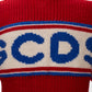 GCDS Red Oversized Wool Jumper with Front Logo