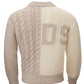 GCDS Wool Blend Hand Knitting Effect Jumper with Logo