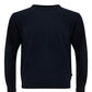 FERRANTE Round Neck Blu Wool Jumper