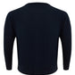 FERRANTE Round Neck Blu Wool Jumper