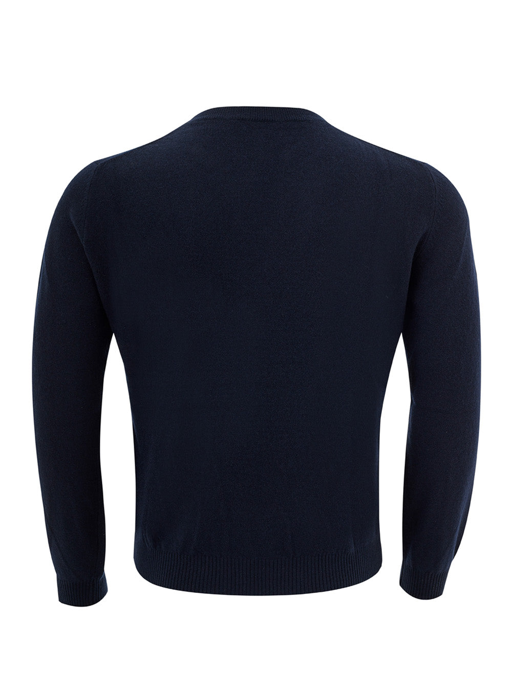 Valentino Basic Blue Cashmere Blend Round neck Jumper