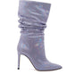 Paris Texas Reptile Print Ankle Slouchy Boot