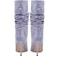 Paris Texas Reptile Print Ankle Slouchy Boot