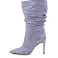Paris Texas Reptile Print Ankle Slouchy Boot