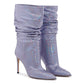 Paris Texas Reptile Print Ankle Slouchy Boot