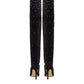 Paris Texas Over The Knee Black Suede Boots