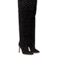 Paris Texas Over The Knee Black Suede Boots