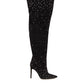Paris Texas Over The Knee Black Suede Boots