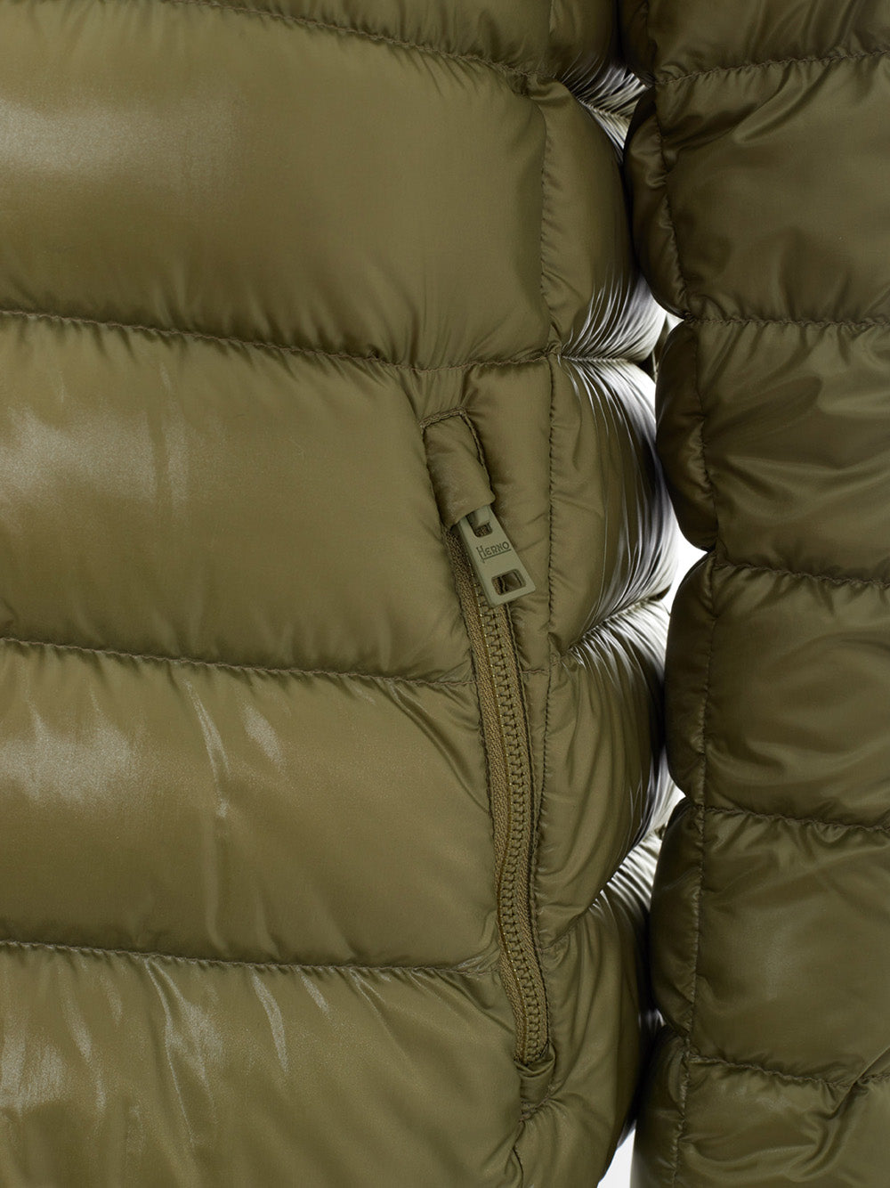 Herno Ultralight Quilted Green Jacket