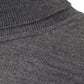 FERRANTE Grey Turtleneck Wool Jumper