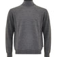 FERRANTE Grey Turtleneck Wool Jumper