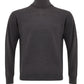 FERRANTE Anthracite Grey Turtleneck Wool Jumper