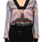 Sergei Grinko Multicolor silk blouse jacket