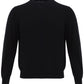 Colombo Black Round Neck Cashmere Sweater