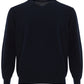Colombo Blue Navy V-Neck Cashmere Sweater