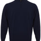 Colombo Blue Mock Cashmere Sweater with Half Zip