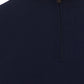 Colombo Blue Mock Cashmere Sweater with Half Zip