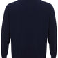 Colombo Blue Mock Cashmere Sweater with Half Zip