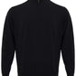 Colombo Black Mock Cashmere Sweater with Half Zip