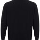 Colombo Black Mock Cashmere Sweater with Half Zip