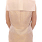 Zeyneptosum Beige brocade sleeveless jacket vest