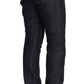 Acht Blue Denim Cotton Bottoms Straight Fit Jeans