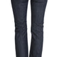GF Ferre Blue Cotton Denim Flare Boot Cut Jeans