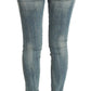 PLEIN SUD Blue Wash Cotton Stretch Skinny Slim Tight Fit Jeans