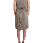 Roccobarocco Khaki studded sheath dress