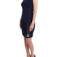 Roccobarocco Blue embellished sheath dress