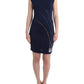 Roccobarocco Blue embellished sheath dress