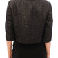 Dolce & Gabbana Black Short Bolero Shrug Jacket Coat