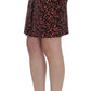 BENCIVENGA Black Multicolor Floral Suit
