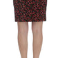 BENCIVENGA Black Multicolor Floral Suit