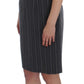 BENCIVENGA Gray Stretch Suit Sheath Dress & Blazer Set