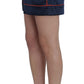 Dolce & Gabbana Blue Silk Stretch Sleepwear Shorts