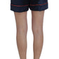 Dolce & Gabbana Blue Silk Stretch Sleepwear Shorts