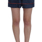 Dolce & Gabbana Blue Silk Stretch Sleepwear Shorts