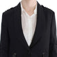 Exte Gray Stretch Gold Studded Short Jacket