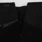 Exte Black Blue Cotton Stretch Straight Skirt