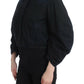 GF Ferre Blue Denim Jacket Coat Blazer Short 2 in 1