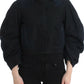 GF Ferre Blue Denim Jacket Coat Blazer Short 2 in 1