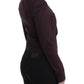 GF Ferre Purple Ruched Jacket Coat Blazer Short