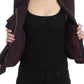 GF Ferre Purple Ruched Jacket Coat Blazer Short