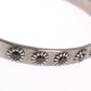Nialaya Black Crystal 925 Silver Bangle Bracelet