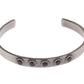 Nialaya Black Crystal 925 Silver Bangle Bracelet