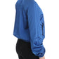 GF Ferre Blue Bomber Jacket Coat Blazer Short Nylon