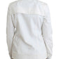 GF Ferre White Double Breasted Jacket Coat Blazer