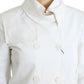 GF Ferre White Double Breasted Jacket Coat Blazer