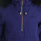 GF Ferre Blue Padded Jacket Hooded Short K-Way